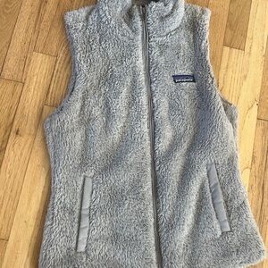 Patagonia Light Gray Sherpa Vest